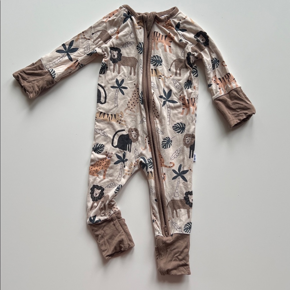 Little Sleepies Big Cats Bamboo Zippy